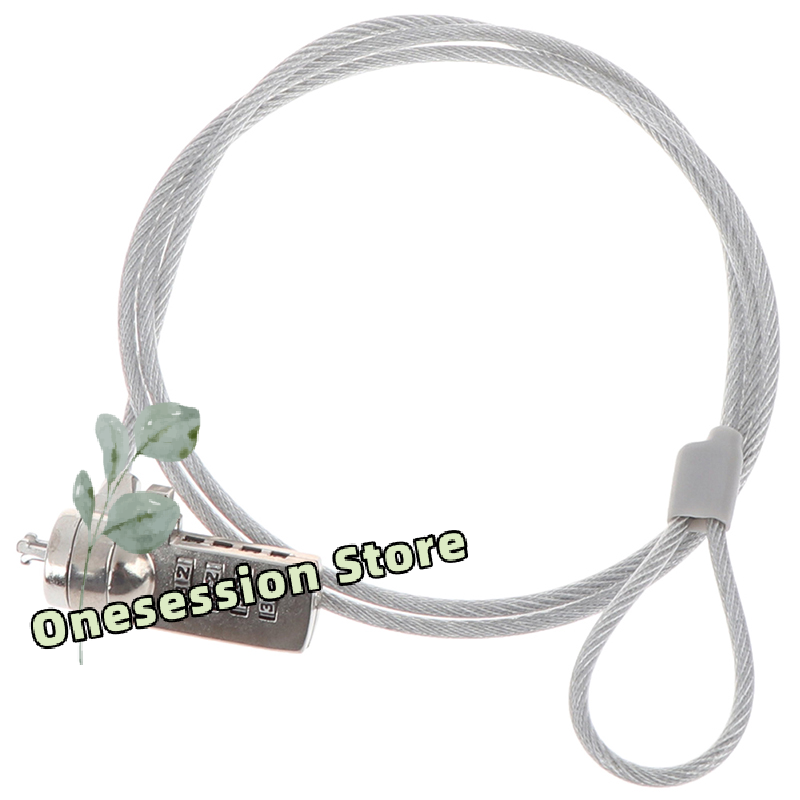 Laptop Lock Cable - 4-stelliges Sicherheitspasswort-Computerschloss mit Diebstahlsicherungskette für Notebook-PC-Laptop
