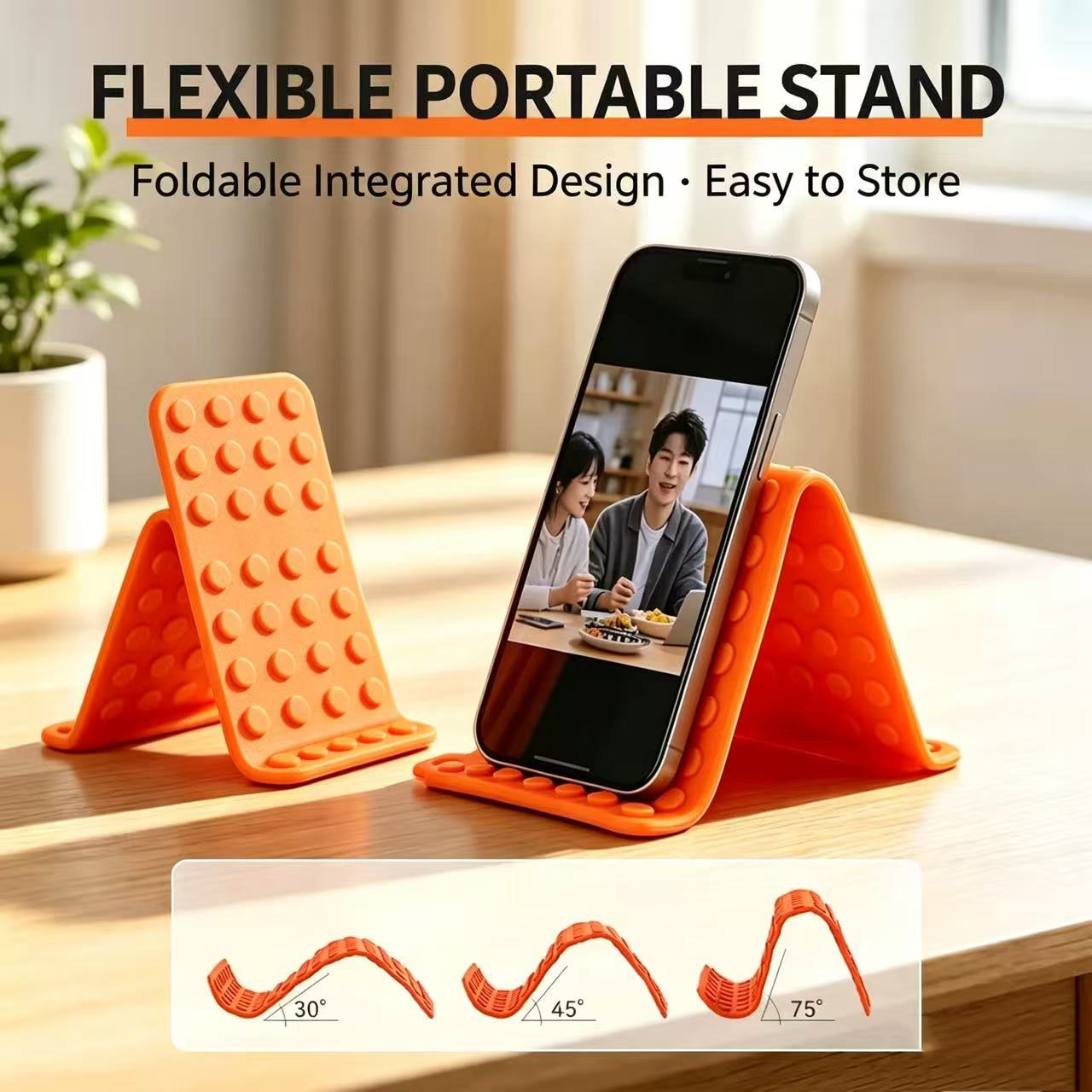 Laptop Accessories Holder - Tragbarer Universeller Telefonständer Winkelverstellbarer Silikon-Desktop-Tablet-Laptop-Halter Faltbare