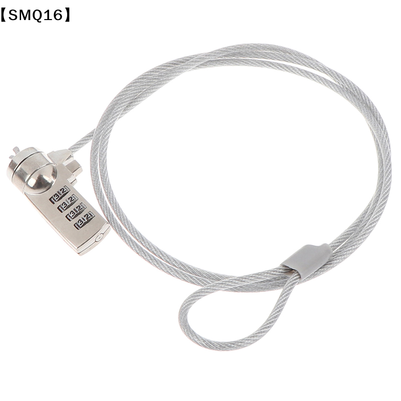 Laptop Lock Cable - 4-stelliges Sicherheitspasswort-Computerschloss mit Anti-Diebstahl-Kette für Notebook,