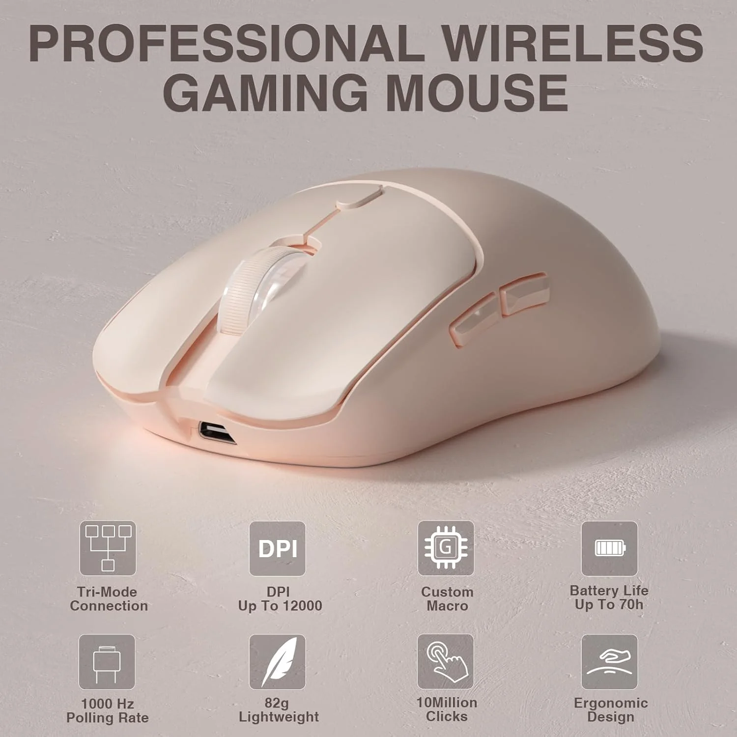 Laptop Ergonomic Accessories - AULA SC580X Tri-Mode Kabellose Gaming-Maus 12000DPI