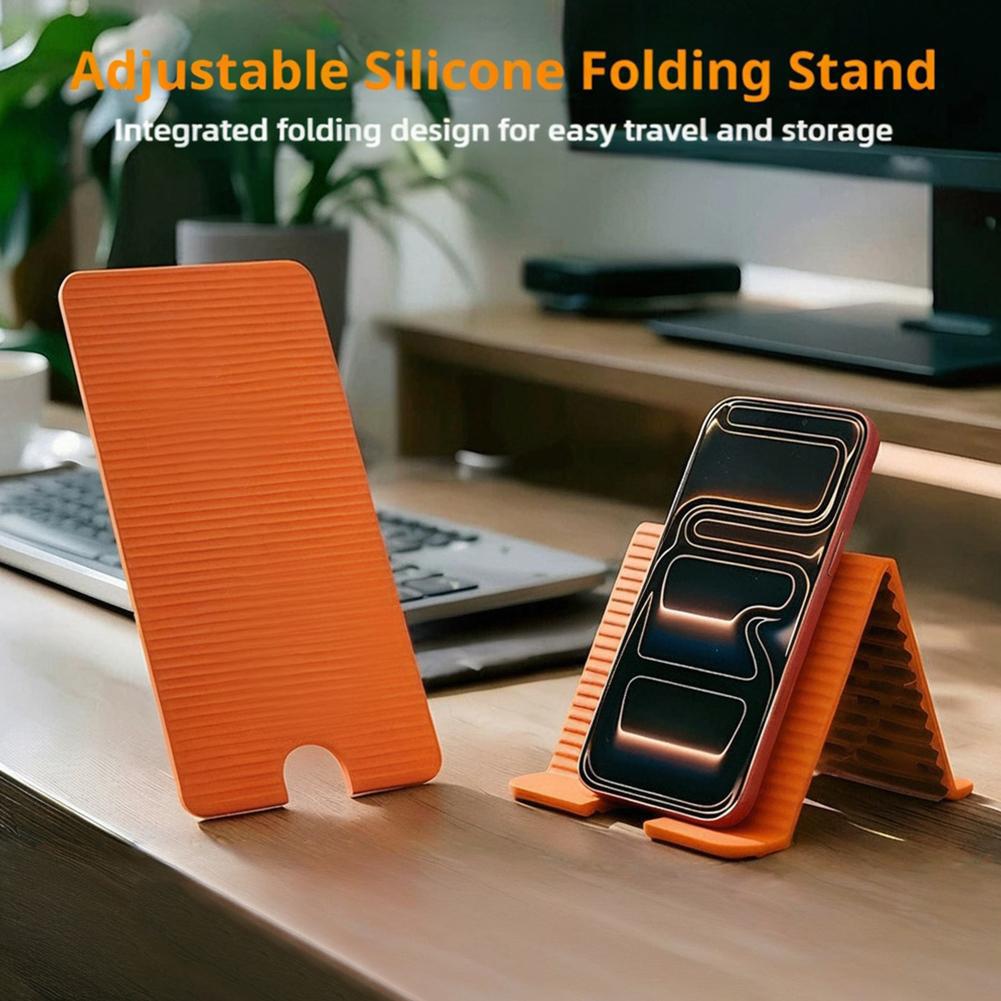 Laptop Ergonomic Accessories - Flexibler, faltbarer Silikon-Telefonhalter für iPhone, iPad,