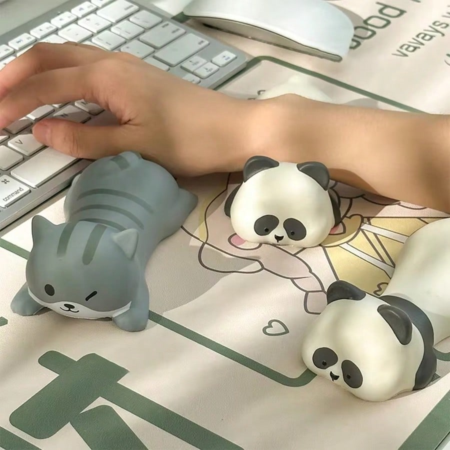 Laptop Accessories For Wrist Support - 1 Stück Ergonomische Panda-Handgelenkauflage für Mauspads,