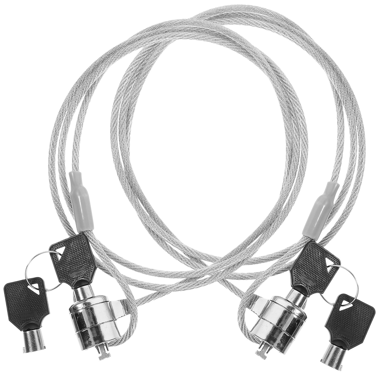 Laptop Lock Cable - 2 Sets Leichtes Schlüssel-Laptop-Sicherheitskabelschloss 6 Fuß
