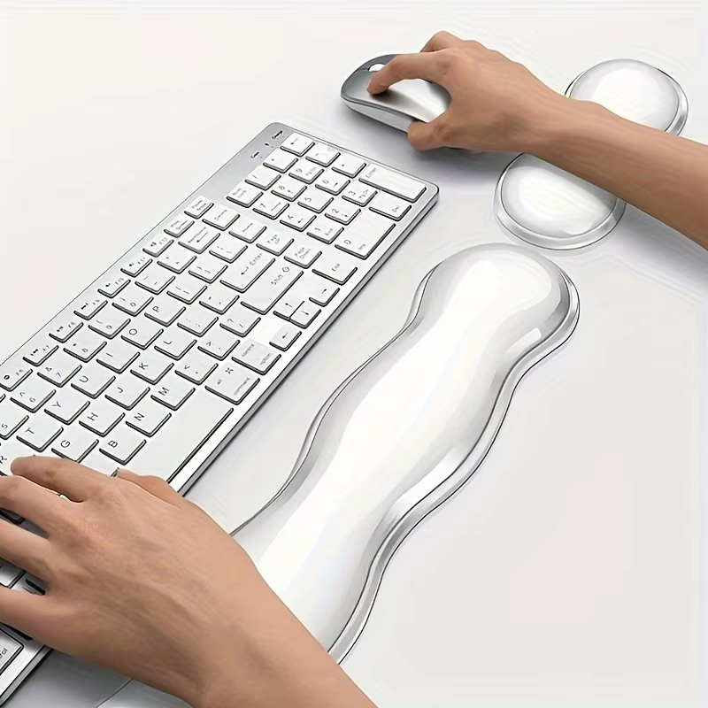 Laptop Accessories For Wrist Support - Transparentes Mauspad und Handgelenkstütze, rutschfeste transparente