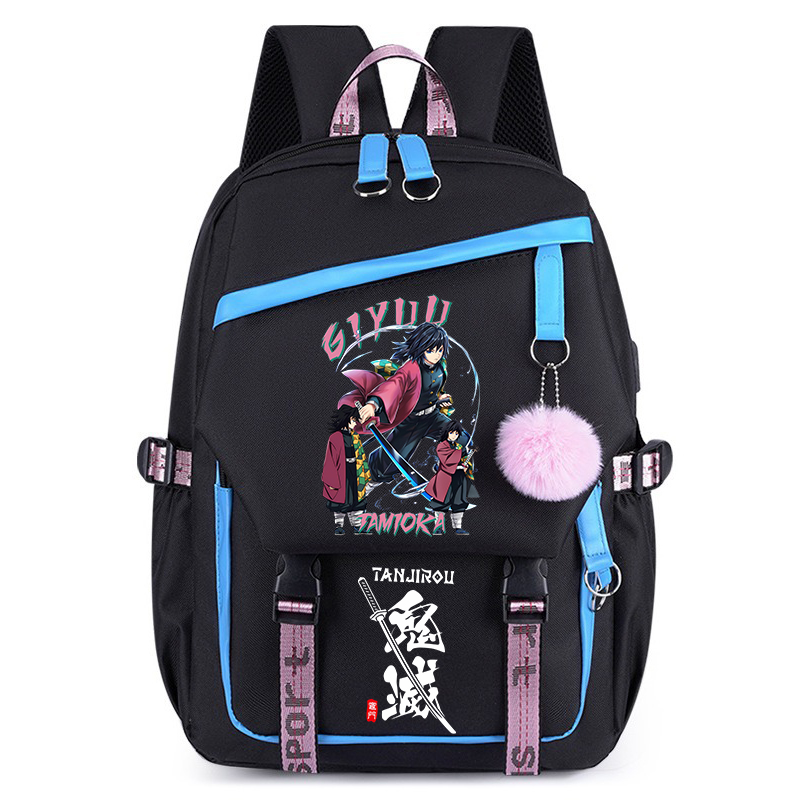 Laptop Accessories Organizer Bag - Demon Slayer Schulrucksack mit Anime-Charakteren Nezuko