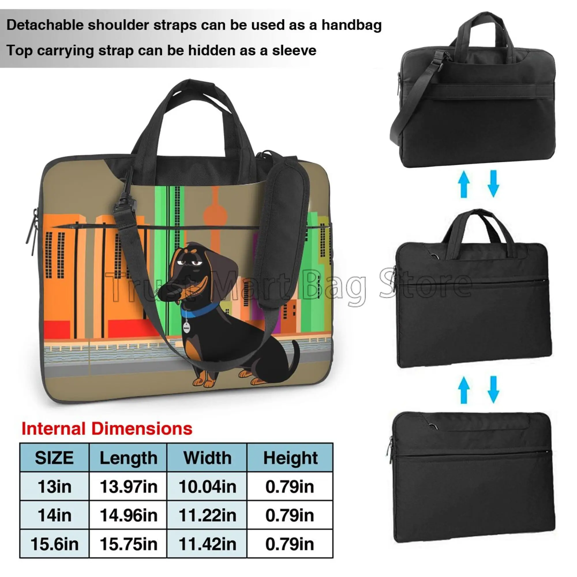 Niedliche Dackel drucken Lapto – Laptop Accessories Organizer Bag Bewertung und Preis
