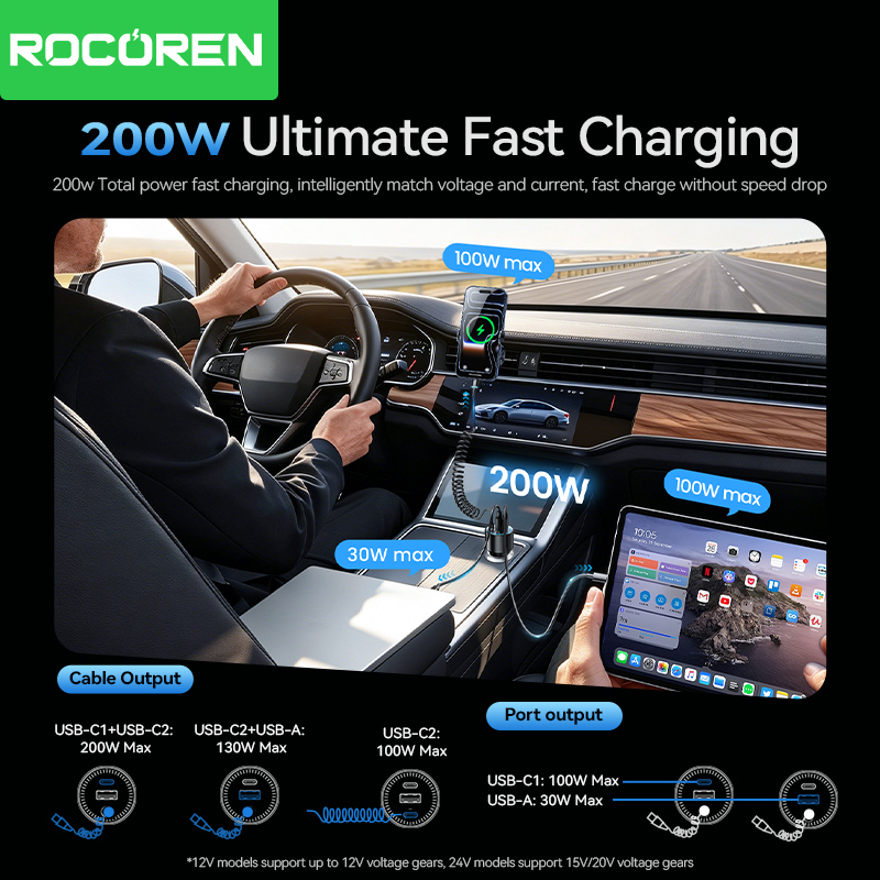 Rocoren 200W Autoladegerät Sch – Laptop Lock Cable Bewertung und Preis