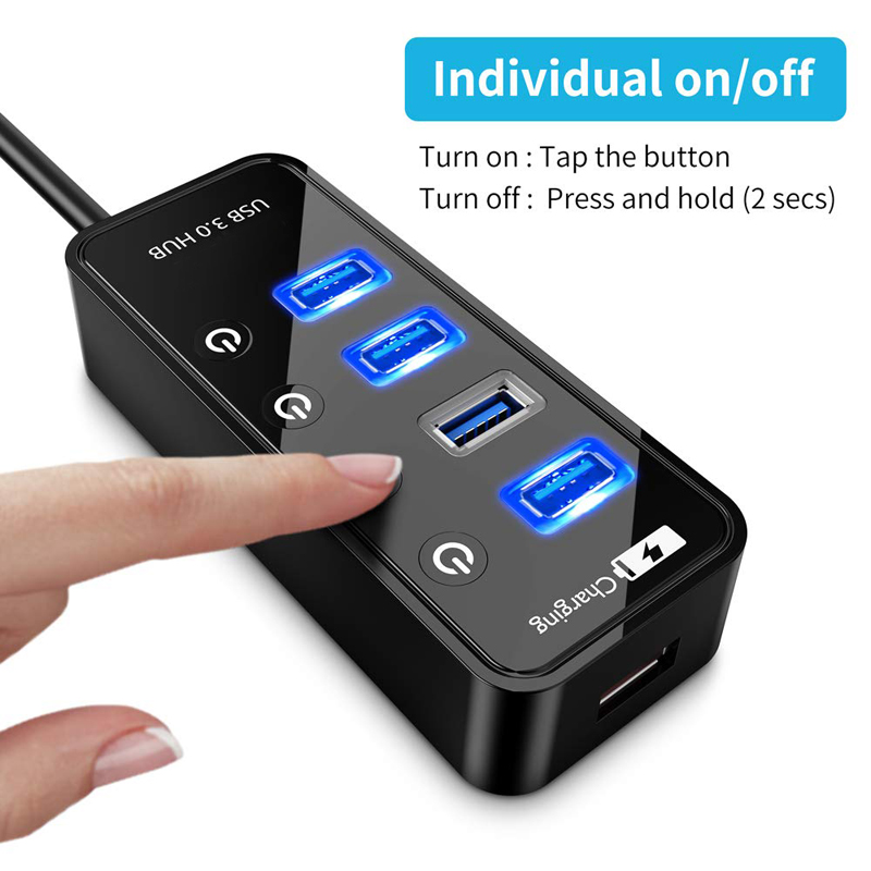 USB Hub 3,0 4 Port Smartphone  – Laptop Lock Cable Bewertung und Preis