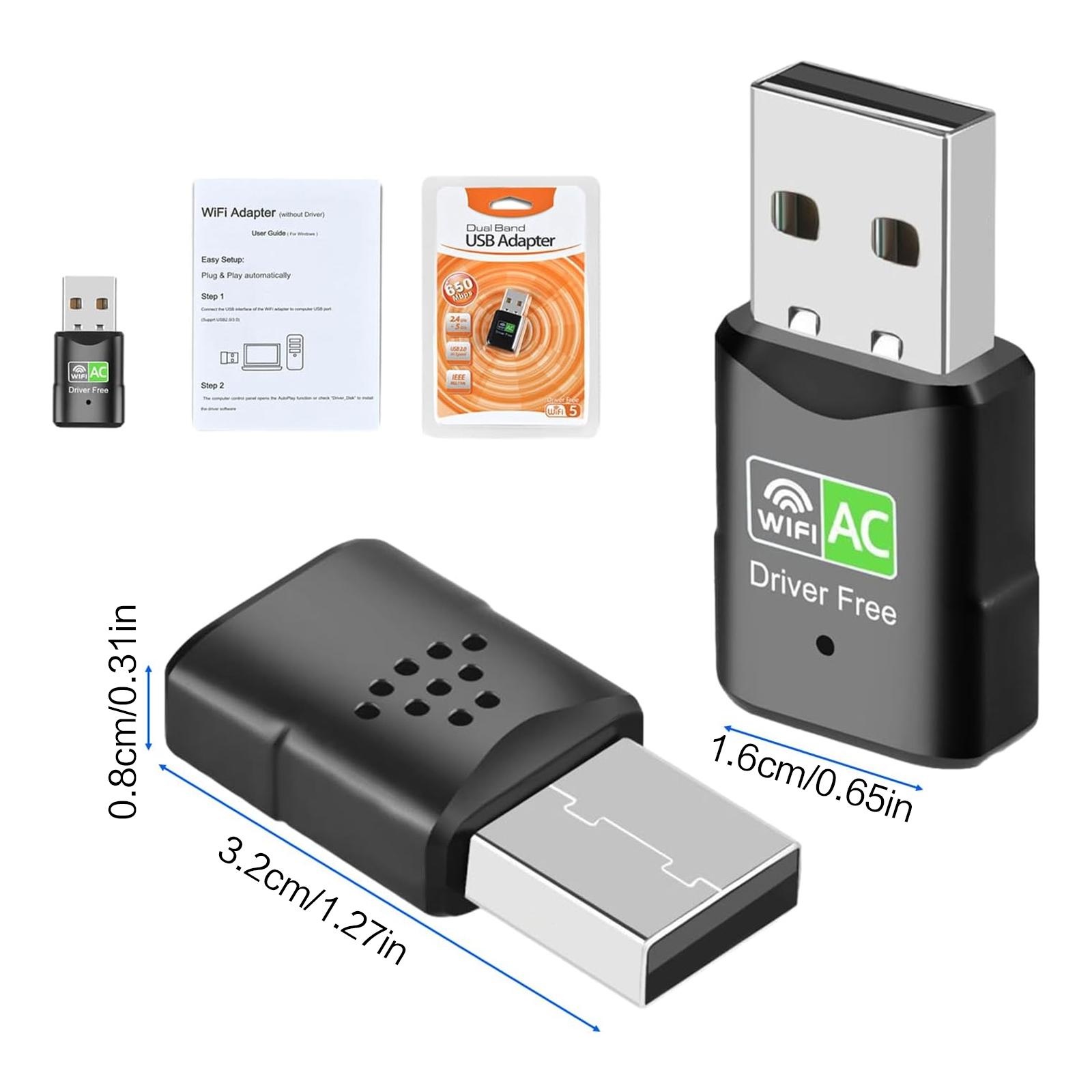 AC600 USB-WLAN-Adapter, Dualba – Laptop Ergonomic Accessories Bewertung und Preis